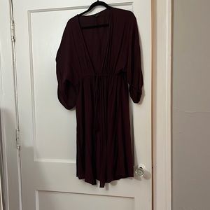 Maroon American Eagle Kimono